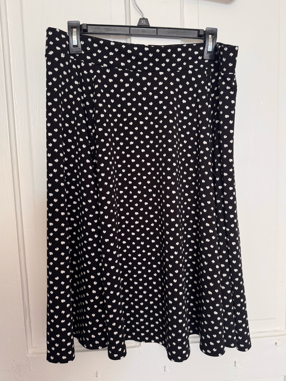 Abstract polka dot skirt
